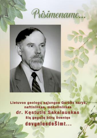 Kęstučiui Sakalauskui būtų sukakę 90 metų...