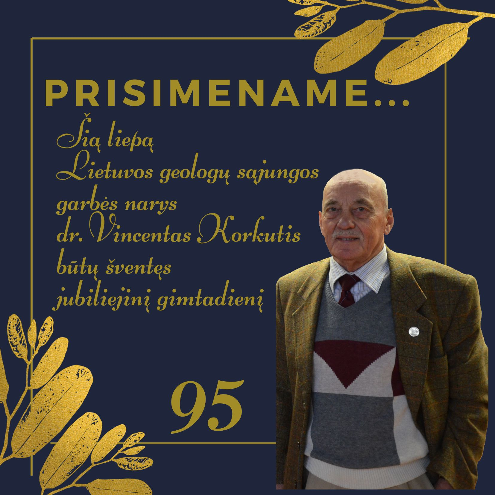 Read more about the article Prisimename LGS garbės narį dr. Vincentą Korkutį…
